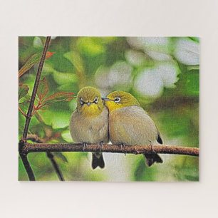 Quebra-cabeça Pintura de Pássaros de Amor