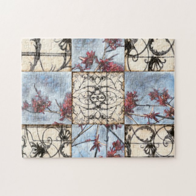 Quebra-cabeça Pintura de Rolagem de Abstrato Paneled (Horizontal)