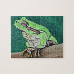 Quebra-cabeça Pintura de Sapo de Árvore