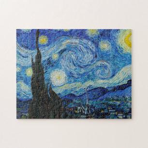 Quebra-cabeça Pintura de Van Gogh na noite de Starry (1889)