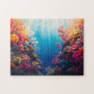 Quebra-cabeça Pintura digital Colorida de recifes de coral