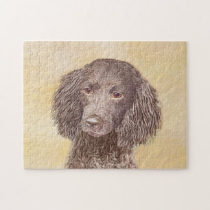Quebra-cabeça Pintura do American Water Spaniel - Arte Original 