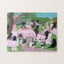 Pintura do casamento de Labrador