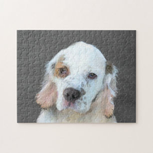 Quebra-cabeça Pintura do Clumber Spaniel - Arte Original de Cach