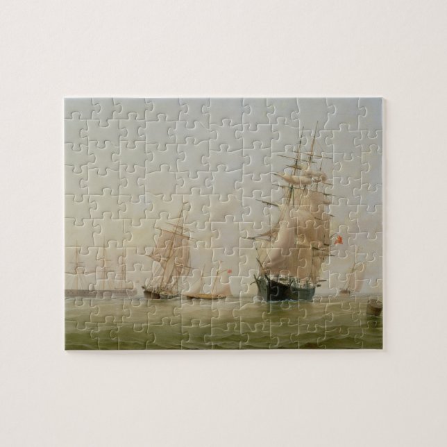 Quebra-cabeça Pintura do navio (óleo em canvas) (Horizontal)