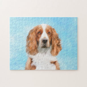 Quebra-cabeça Pintura do Welsh Springer Spaniel - Arte Original 
