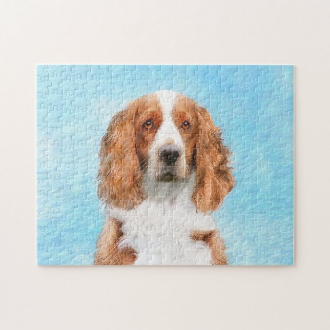 Quebra-cabeça Pintura do Welsh Springer Spaniel - Arte Original  (Horizontal)