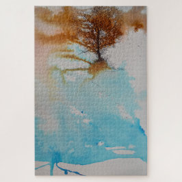 Quebra-cabeça Pintura em árvore abstrato
