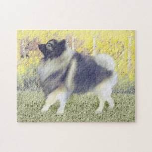 Quebra-cabeça Pintura em Aspen de Keeshond - Arte de Cão Origin