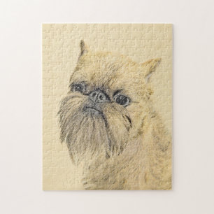 Quebra-cabeça Pintura em Bruxelas Griffon - Arte Cachorra Origin