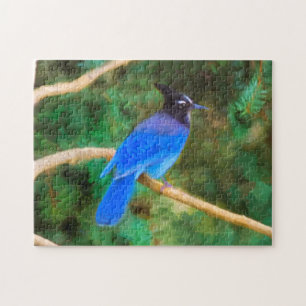 Quebra-cabeça Pintura em Jay de Steller - Arte original de páss