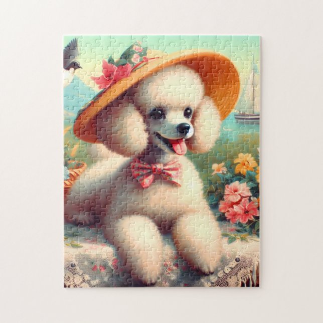 Quebra-cabeça Pintura em Poodle (Vertical)