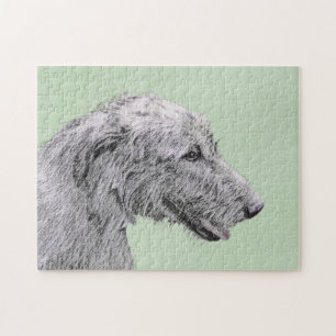 Quebra-cabeça Pintura em Wolfhound Irlandês - Arte Cão Origina