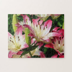 Quebra-cabeça Pintura Fotográfica de Arte Flor com Lírios Sorr