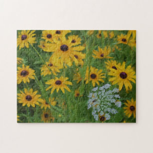 Quebra-cabeça Pintura Fotográfica de Susan Daisy Flower de olhos