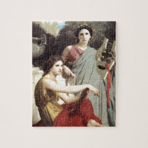Quebra-cabeça Pintura grega das mulheres da arte dois da música