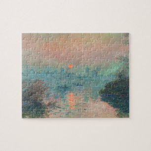 Quebra-cabeça Pintura impressionista das belas artes sunset Mone