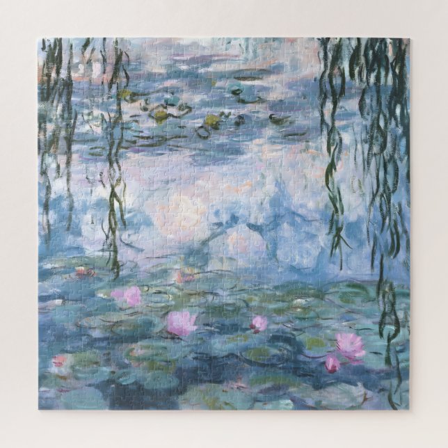 Quebra-cabeça Pintura Impressionista de Lírios Aquáticos de Clau (Vertical)