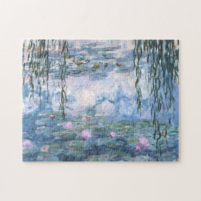 Quebra-cabeça Pintura Impressionista de Lírios de Água de Claude (Horizontal)