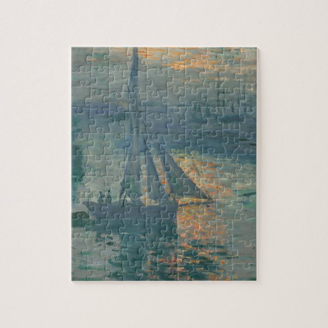 Quebra-cabeça Pintura Impressionista Marinha do Nascer do Sol de (Vertical)