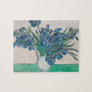 Quebra-cabeça Pintura Impressionista Vaso de Íris de Van Gogh
