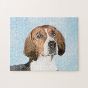Quebra-cabeça Pintura Inglesa em Foxhound - Arte Cachorra Origin