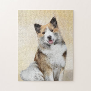 Quebra-cabeça Pintura Islandesa Do Cão - Arte Original Do Cão