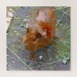 Quebra-cabeça Pintura Louca - Porco-Guiné