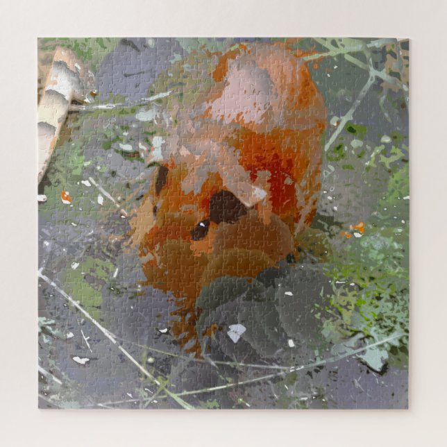 Quebra-cabeça Pintura Louca - Porco-Guiné (Vertical)