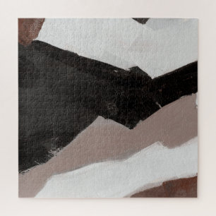 Quebra-cabeça Pintura mista, design abstrato minimalista.