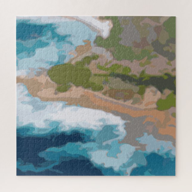 Quebra-cabeça Pintura na Costa da Califórnia (Vertical)