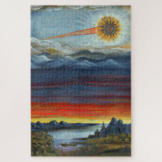 Quebra-cabeça pintura por cometa