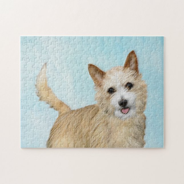 Quebra-cabeça Pintura Portuguesa do Podengo Pequeno - Arte Origi (Horizontal)