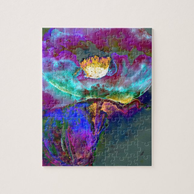 Quebra-cabeça Pintura romântica elegante de flores de pétalas ro (Vertical)