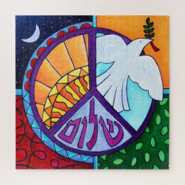 Quebra-cabeça Pintura Shalom Pombo Paz