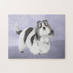 Quebra-cabeça Pintura Shih Tzu - Arte Cachorosa Original