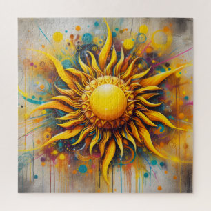 Quebra-cabeça Pintura Solar com Spray
