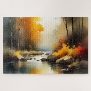 Quebra-cabeça Pintura vírica do outono de Serene