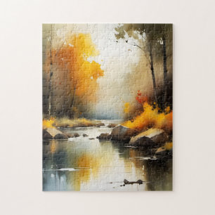 Quebra-cabeça Pintura vírica do outono de Serene