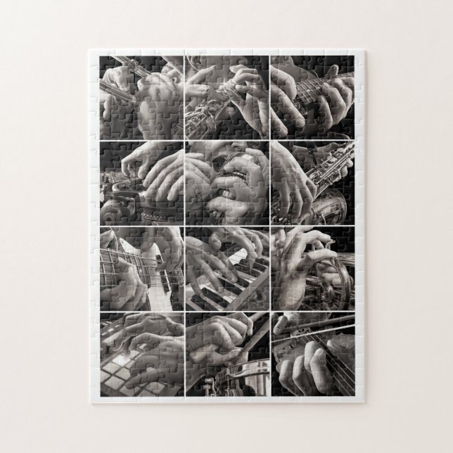 Quebra-cabeça Pinturas da música e das mãos (Vertical)