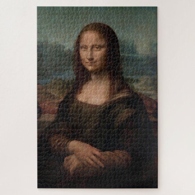 Quebra-cabeça Pinturas de Leonardo Da Vinci | Mona Lisa (Vertical)