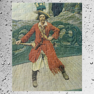 Quebra-cabeça Piratas Antigos, Capitão Keitt por Howard Pyle
