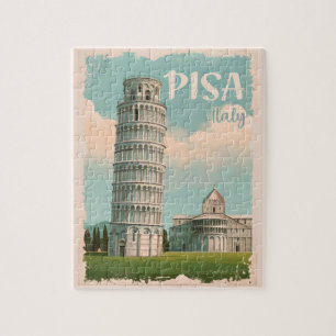 Quebra-cabeça Pisa Itália - Torre inclinada, Piazza dei Miracoli