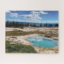 Piscina azul no Yellowstone