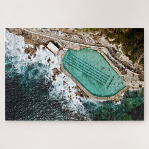 Quebra-cabeça Piscina de Bronte no Oceano  Sydney Vista aérea