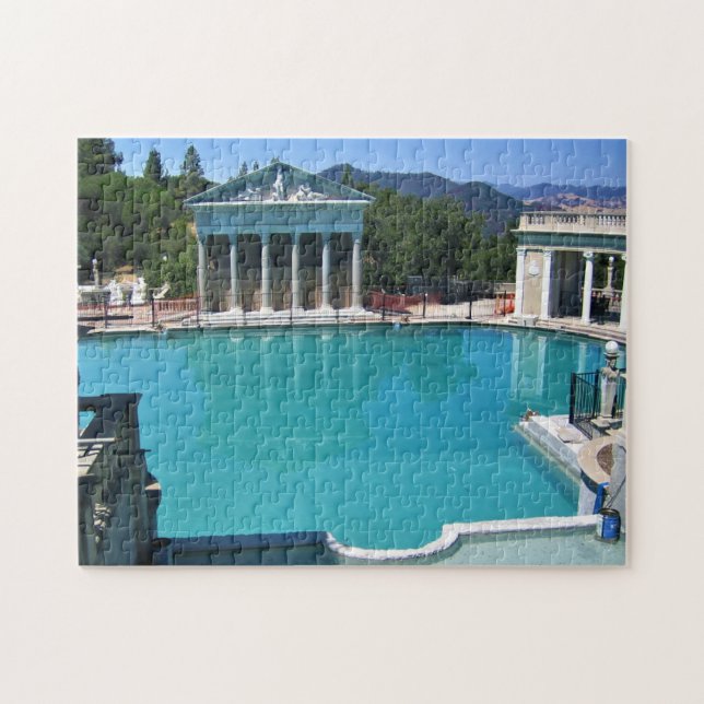 Quebra-cabeça Piscina de Netuno no Castelo de Hearst, San Simeon (Horizontal)
