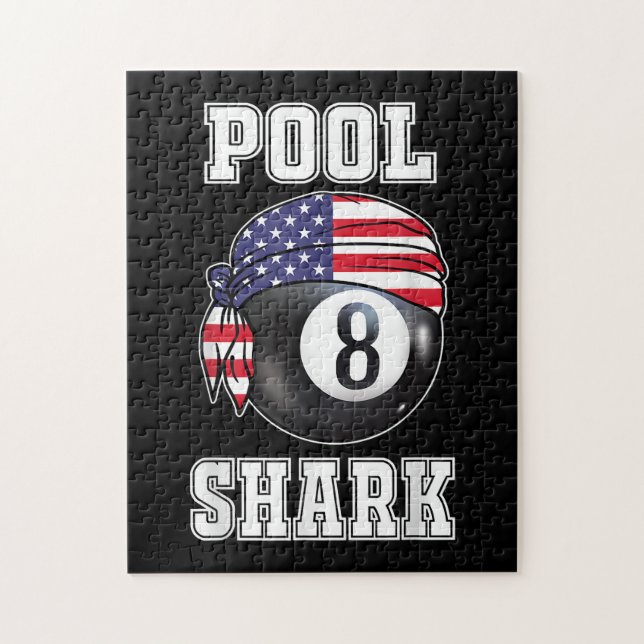 Quebra-cabeça Piscina Shark Jersey Legal Gift Top Bar Billiards (Vertical)