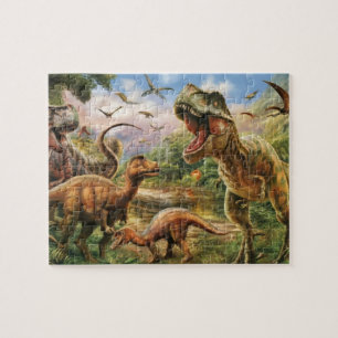 Quebra-cabeça Piso Dinossauros, Piso Trex, Revestimento Trex