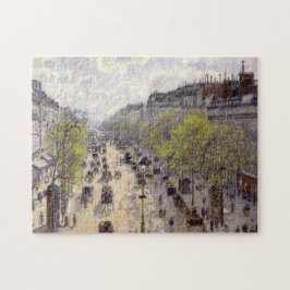 Quebra-cabeça Pissarro - Boulevard Montmartre, Primavera
