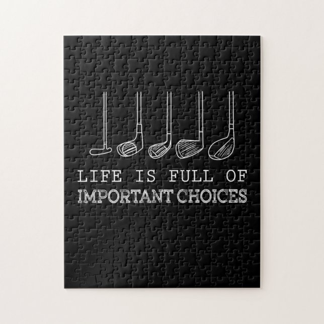 Quebra-cabeça Pista de Golfe| A Vida É Cheio De Opções Important (Vertical)